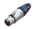 XLR Female (3 Pin) Solder Connector (Cable Mount) (Silver)
