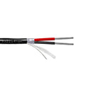 2 Conductor/22Awg Shielded Cable / Audio Signal Cable FT6 Plenum (Black)