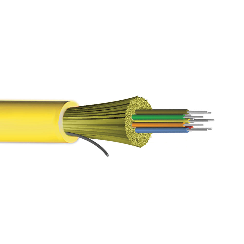 Corning - 28 Ultra 24 Strand Single-mode Fiber Cable (Yellow)