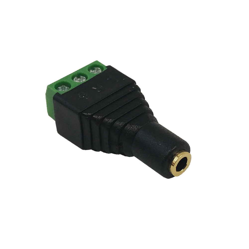 3.5 mm 3 Conductor Stereo Female Screw-down Connector