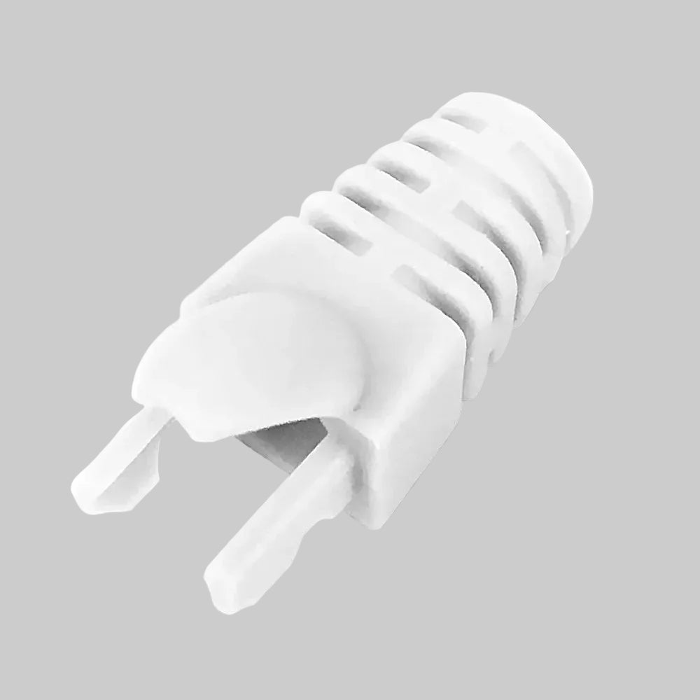 RJ45 Boots for CAT6 STP with Tabs 7.3 mm (White or Black)