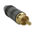 RCA Male Solder Connector (Black)