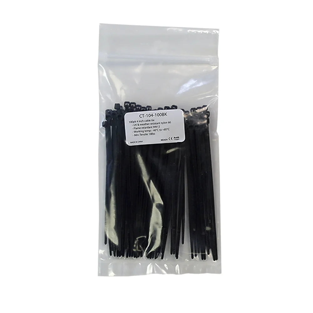 Cable Ties (Black), 4 / 8 / 12 in