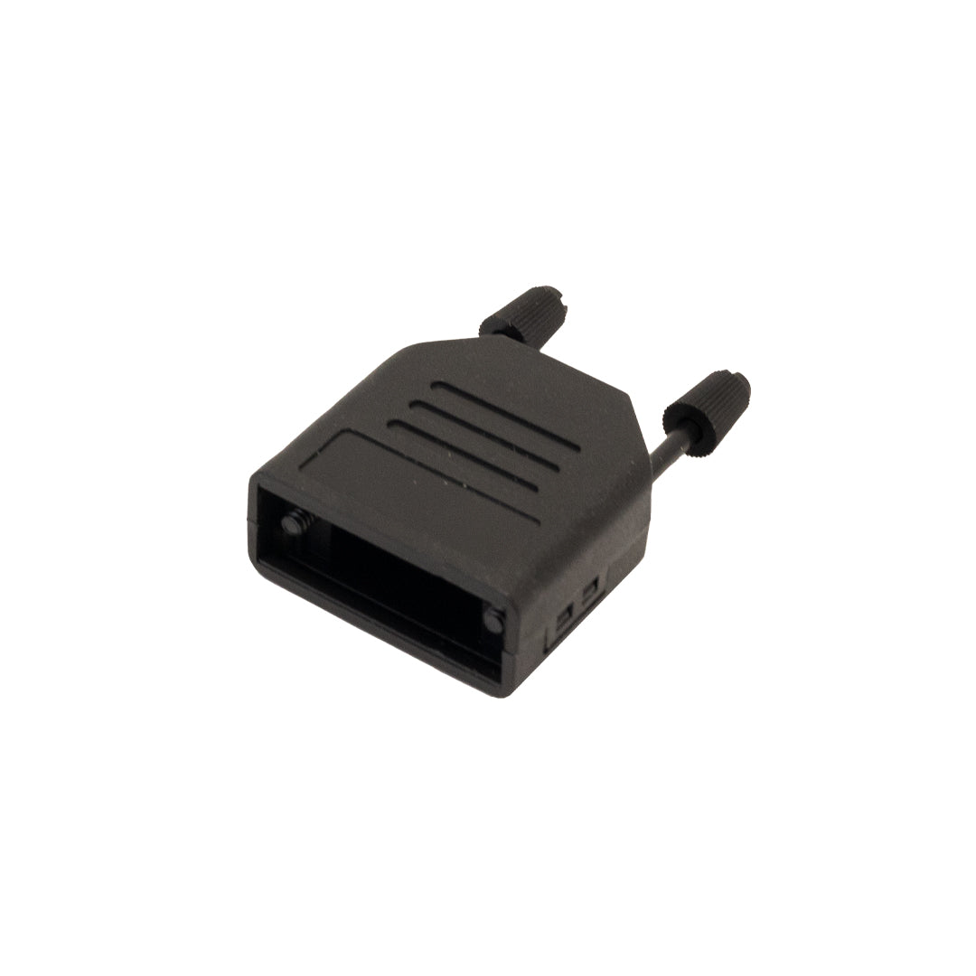 DB9 Foldover Plastic Hood with Thumbscrews (Black)