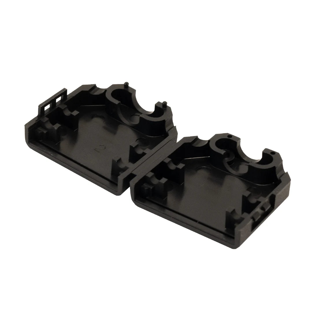 DB9 Foldover Plastic Hood with Thumbscrews (Black)