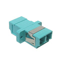 LC/LC Fiber Coupler F/F Multimode OM3/OM4 Duplex 10 Gig Panel Mount Aqua