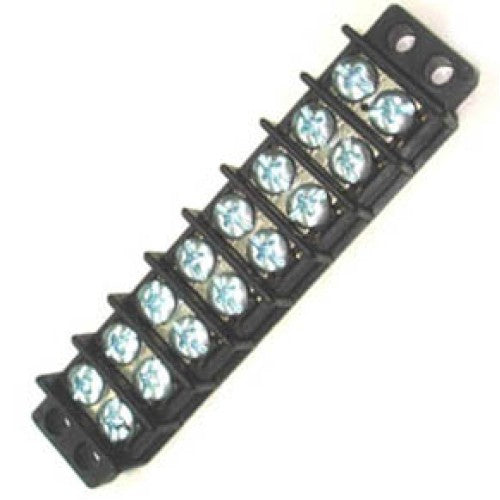 Terminal Block/strip 8 Pole 2 Row #6-32 AWG 22-14 30A/300 V 9.5 mm Pitch (13-1408)