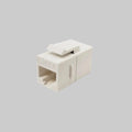 RJ45 Keystone CAT6A Coupler Female to Female (White)