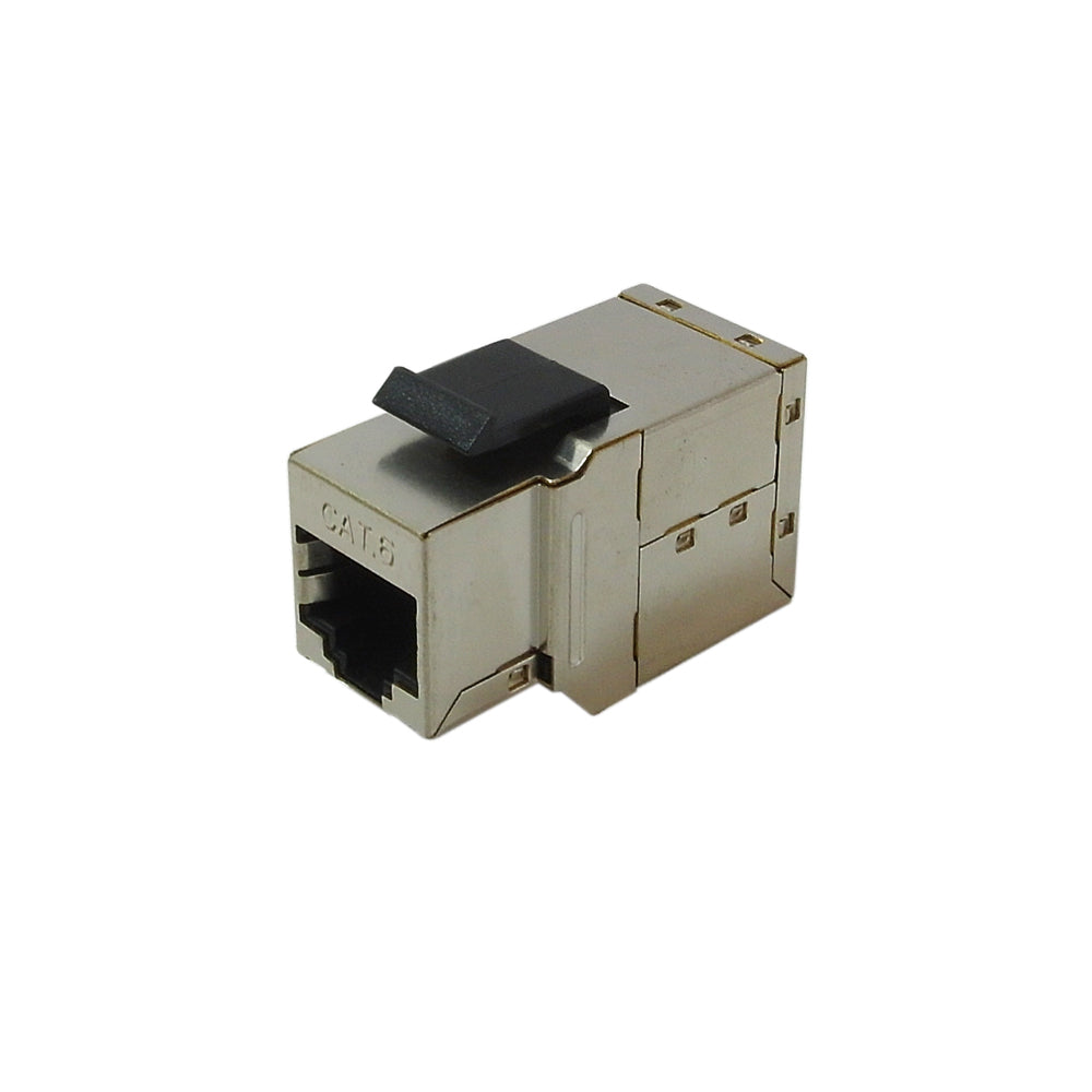 RJ45 Keystone CAT6 Shielded Coupler Female to Female (Silver)