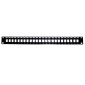 24-Port Keystone Patch Panel 19 in Rackmount 1U - Unloaded