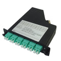 2-Fiber Multimode OM4 LGX Style Cassette MPO Male to 6X LC Duplex (Black)