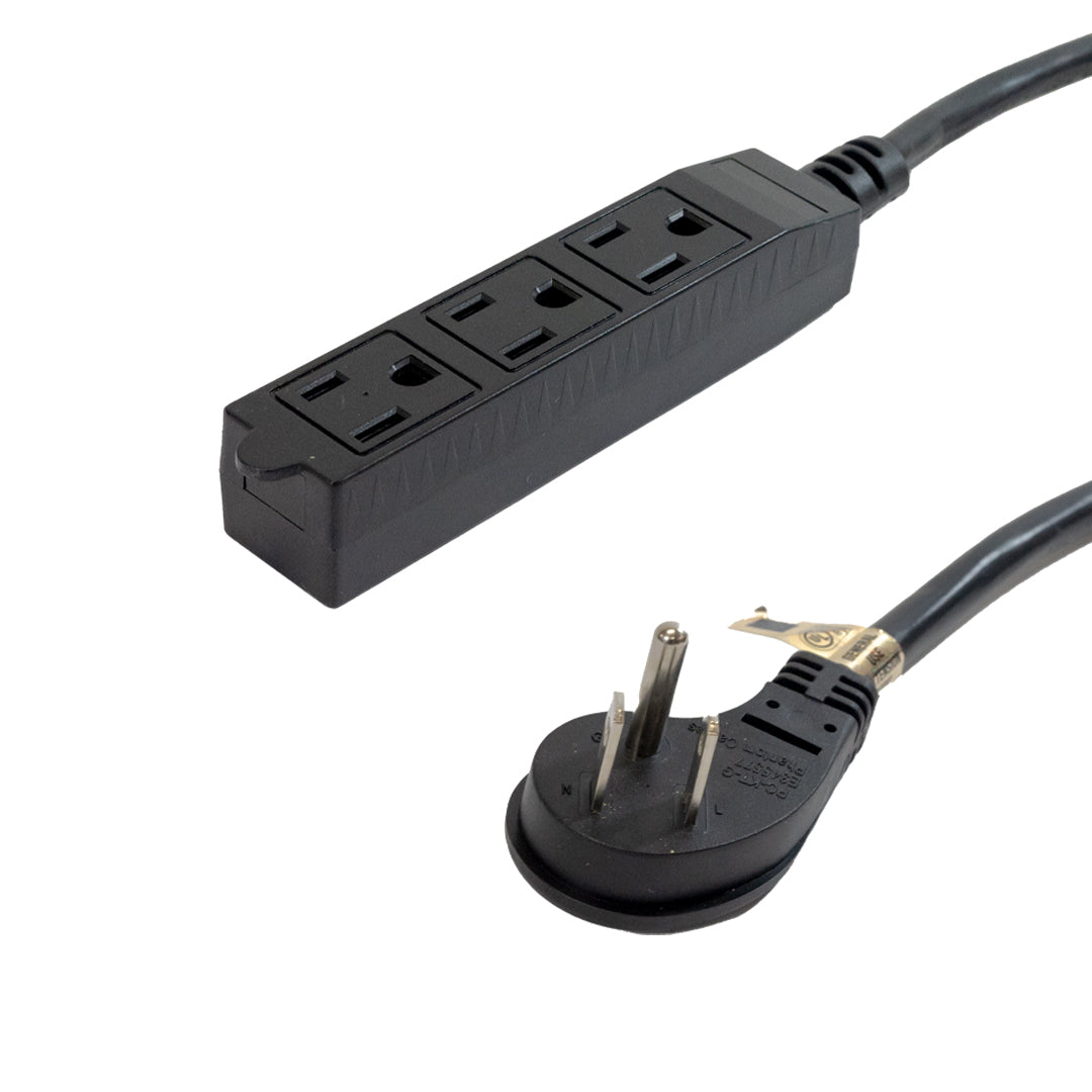 5-15 45 Degree Extension Cord (Triple Tap) 6 ft
