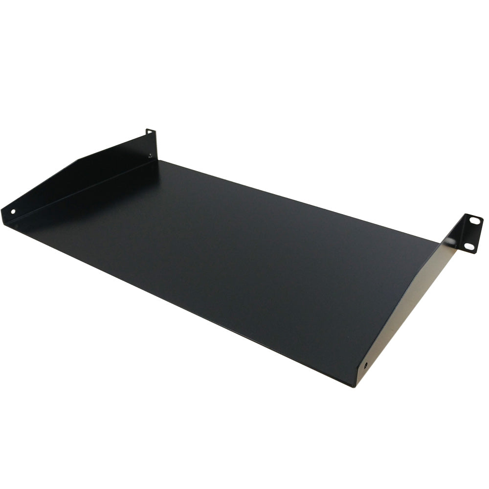 1U Solid Rack Mount Shelf (10 in Deep)