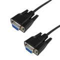 DB9 Female to DB9 Female Serial Cable Straight-through 10 ft