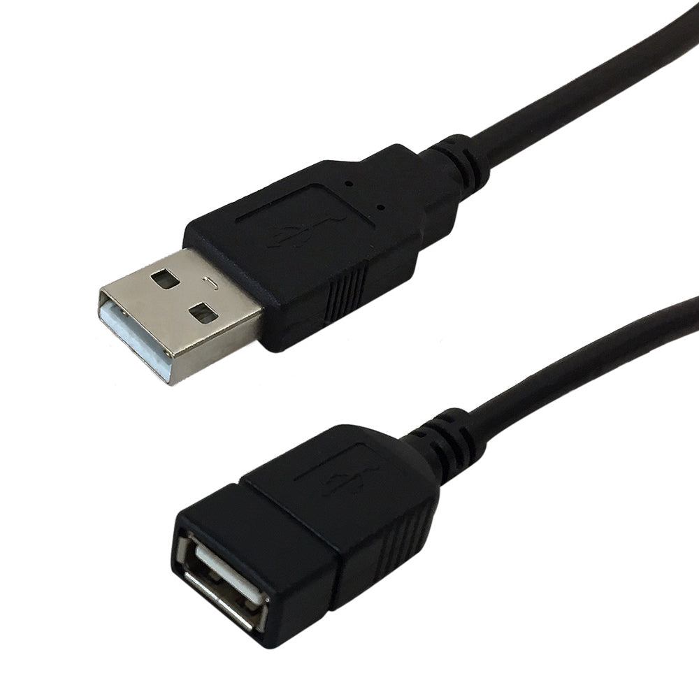 USB 2.0 (A) Male to (A) Female Extension Cable (3ft to 15ft)