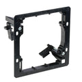 2 Gang Post Construction (Drywall Rings) (Black Plastic)