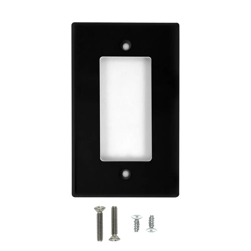 1 Gang Decora Wallplate (White or Black)