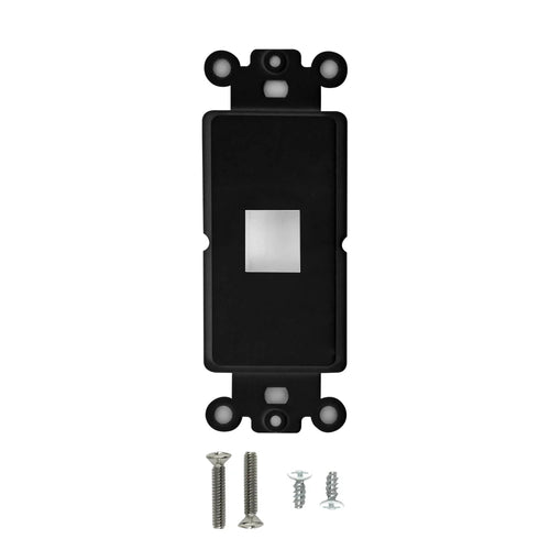 1 Port Decora Keystone Inserts/straps (White or Black)