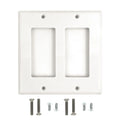 2 Gang Decora Wallplate (Black or White)