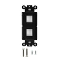 2 Port Decora Keystone Inserts/strap (Black or White)