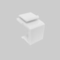 Blank Keystone Wallplate Insert (White)