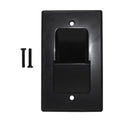 1 Gang Cable Pass-through Wallplate (Scoop) (Black or White)