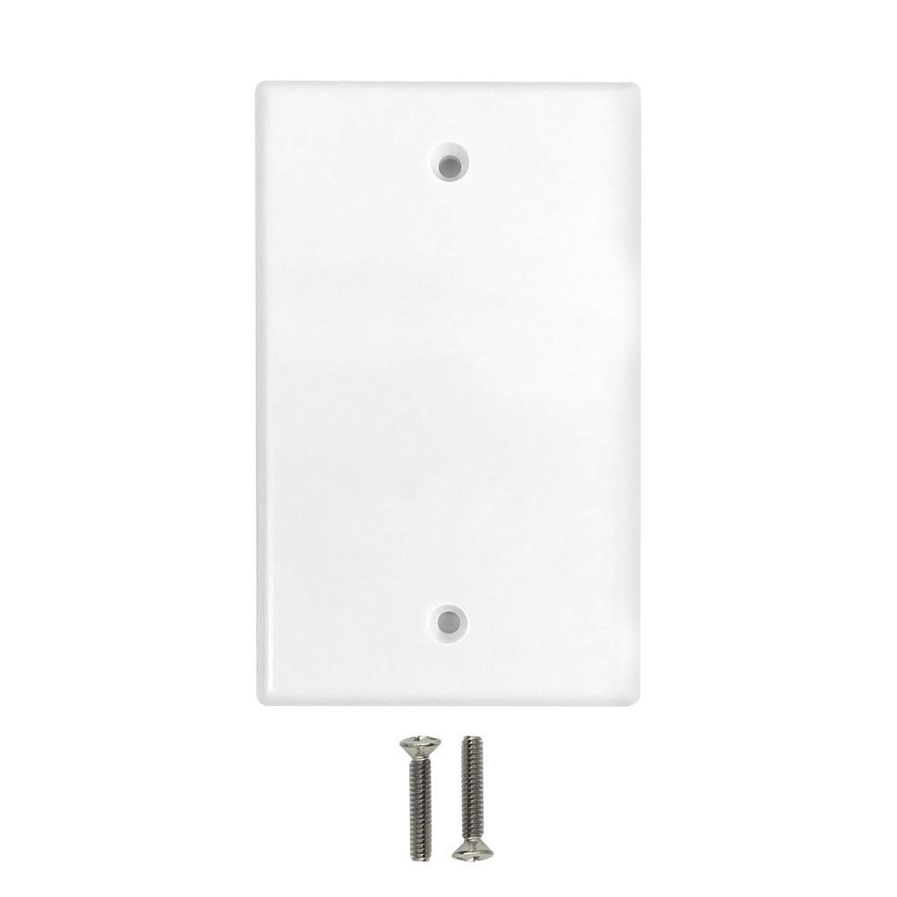 1 Gang Wallplate Blank (White)