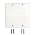 2 Gang Wallplate Blank (White)