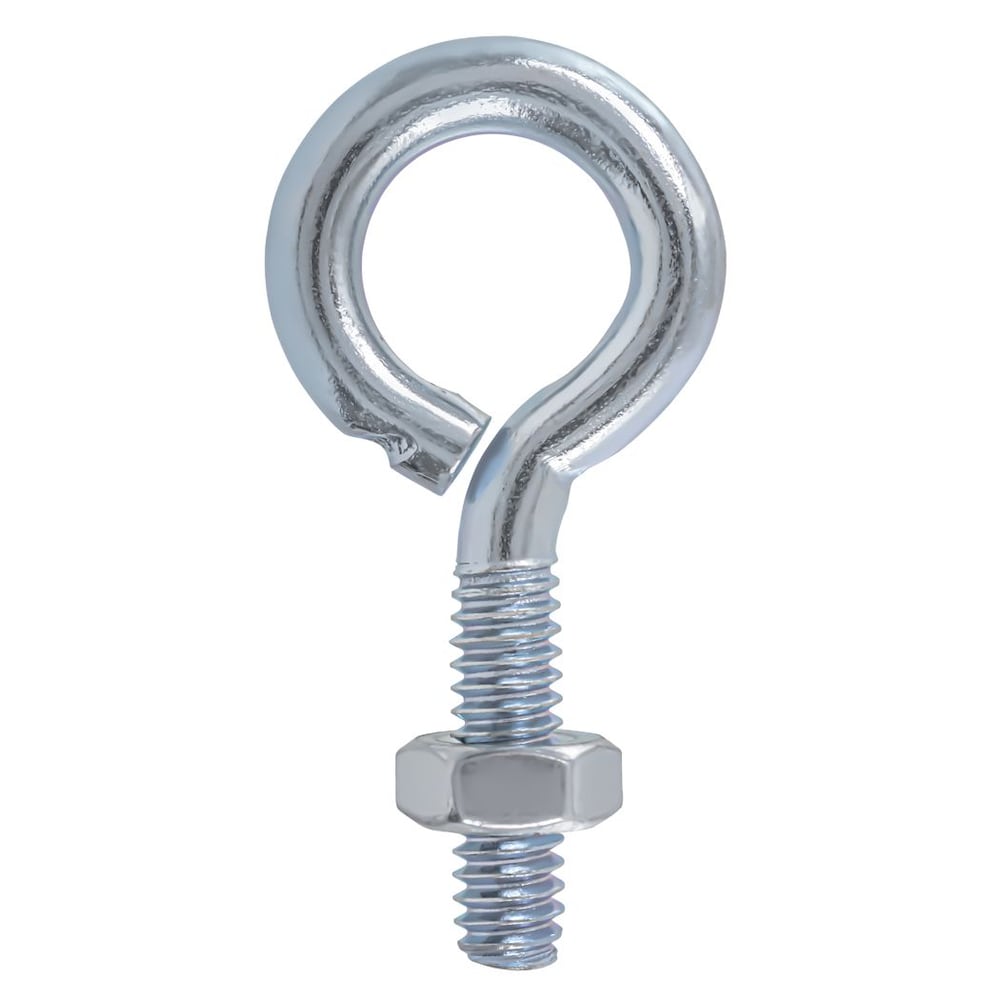 Eyebolts with Hex Nuts 3/8 in x 4 in